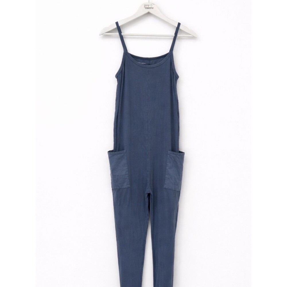 Paper Label Blue One Piece Playsuit Jumpsuit Slouchy Lounge Size Small Cotton